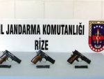 Ardeşen'de silah kaçakçılığı