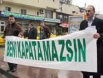 Samsun'da tek kişilik protesto!