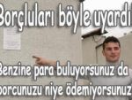 Otoparkçı, borçluları böyle uyardı