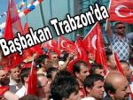 Trabzon'da bayraklı karşılama