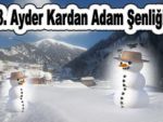 Ayder'de kardan adam şenliği