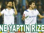 Rizespor kendi kendini yaktı