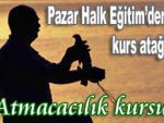 Pazar'da atmacacılık kursu