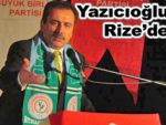 Muhsin Yazıcıoğlu Rize'de konuştu