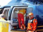 Ambulans helikopterle taşındı