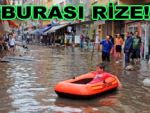 Rize sular altında kaldı