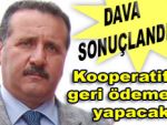 Kooperatif faizleri iade edecek