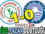 Rize'nin Pazarspor'la dostluk maçı