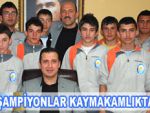 Pazarspor U-15'leri kaymakamlıkta