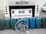 Rize'de kaçak mazot operasyonu