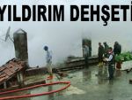 Rize'de yıldırım düştü, ev yandı!