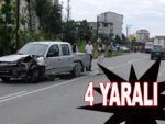 Pazar'da trafik kazası: 4 yaralı