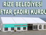 Rize'de 500 kişilik dev iftar çadırı