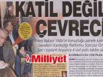 Milliyet'in manşetine yalanlama