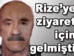 Ziyarete geldiği Rize'de kaza geçirdi