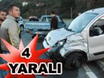 Pazar'da trafik Kazası: 4 yaralı