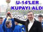 Pazarspor U-14'leri kupasını aldı