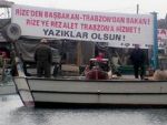 Rizeli balıkçılardan eylem