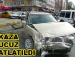 Pazar'da trafik kazası ucuz atlatıldı