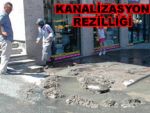 Rize'de kanalizasyon rezilliği!