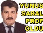 RÜ'de Saral profesörlüğe yükseldi