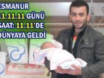 11.11.11 günü, saat 11'i 11 geçe doğdu