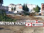 Pazar Meydanı park için hazır hale getirildi