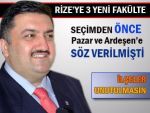 Rize'ye yeni 3 fakülte, 2 yüksekokul geliyor