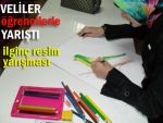 Veliler, öğrencilerle resim yarışmasında!