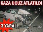 Pazar'da trafik kazası: 3 yaralı