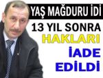 YAŞ mağduru Rizeli Sami Yazıcı göreve döndü