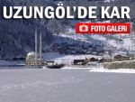 Uzungöl'de seyretmeye değer kar manzarası