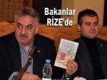 Bakanlar, Hayati Yazıcı ve Suat Kılıç Rize'de