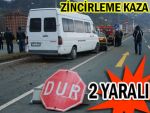 Çayeli'nde zincirleme trafik kazası: 2 yaralı