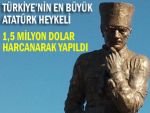 Türkiye'nin en büyük Atatürk heykeli hazır