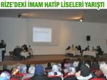 Rize'deki İmam Hatipler Ardeşen'de yarıştı