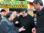 Karal, haftanın 3 günü Ankara, 4 günü Rize'de