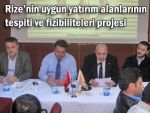 Rize'nin uygun yatırım alanları, proje oldu