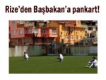 Güneysulu futbolculardan Başbakan'a pankart