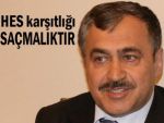 Bakan Eroğlu, 'HES'e karşı çıkmak saçmalıktır!'