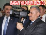 Bakan Yıldırım, Rize'ye karayoluyla ulaştı