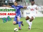 Ç.Rizespor galibiyete uzatmalarda ulaştı