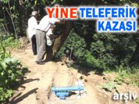 Pazar'da ilkel teleferik can aldı