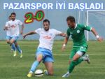 Pazarspor lige galibiyetle başladı: 2-0