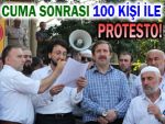 Rize'de Cuma sonrası film protestosu!