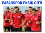 Pazarspor, Siirt'e eksik ama umutlu gitti