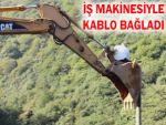 Muhtarın kablo bağlama yöntemi korkuttu