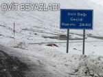 KIŞ GELDİ: OVİT DAĞI BEYAZA BÜRÜNDÜ