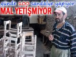 Tonyalı, 1 günde 100 ahşap sandalye yapıyor