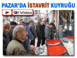 Pazar'da 1 TL'ye istavrit satılınca kuyruk oluştu!